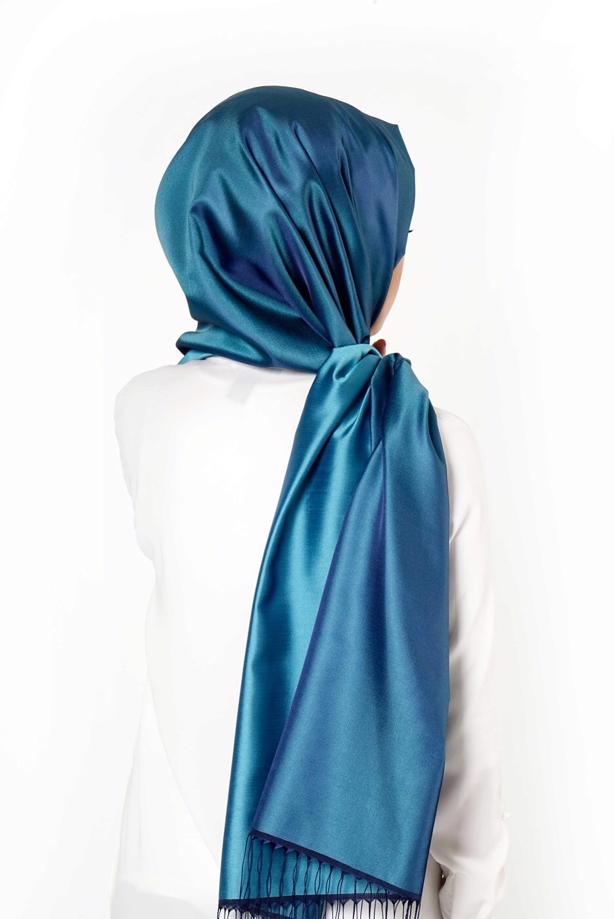 Vêtements hijab BLEU T 9534-1 Garzen Şal - TRENDTESETTÜR