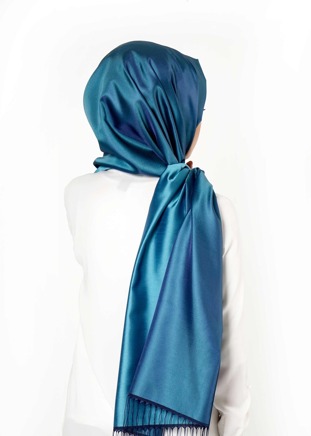 Vêtements hijab BLEU T 9534-1 Garzen Şal