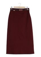 Tesettür giyim BORDO 533 ETEK