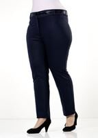 Vêtements hijab BLEU MARINE PANTALON EN COUTIL À GRAND-TAILLE 1235 