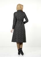 Tesettür giyim SİYAH KEMERLİ CEPLİ TRENÇKOT 1120