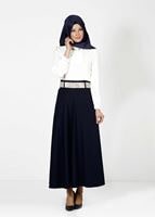 Tesettür giyim LACİVERT 3325 ETEK