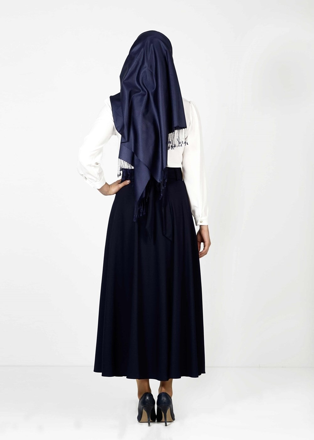 Tesettür giyim LACİVERT 3325 ETEK