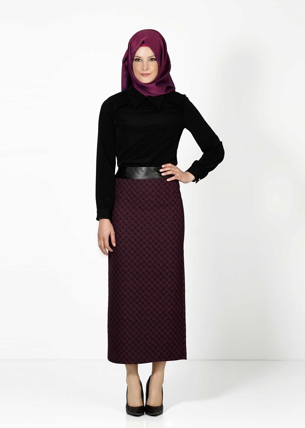 Tesettür giyim MOR 3340 ETEK