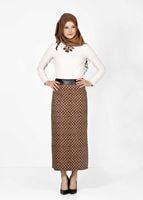 Tesettür giyim KAHVE 3340 ETEK