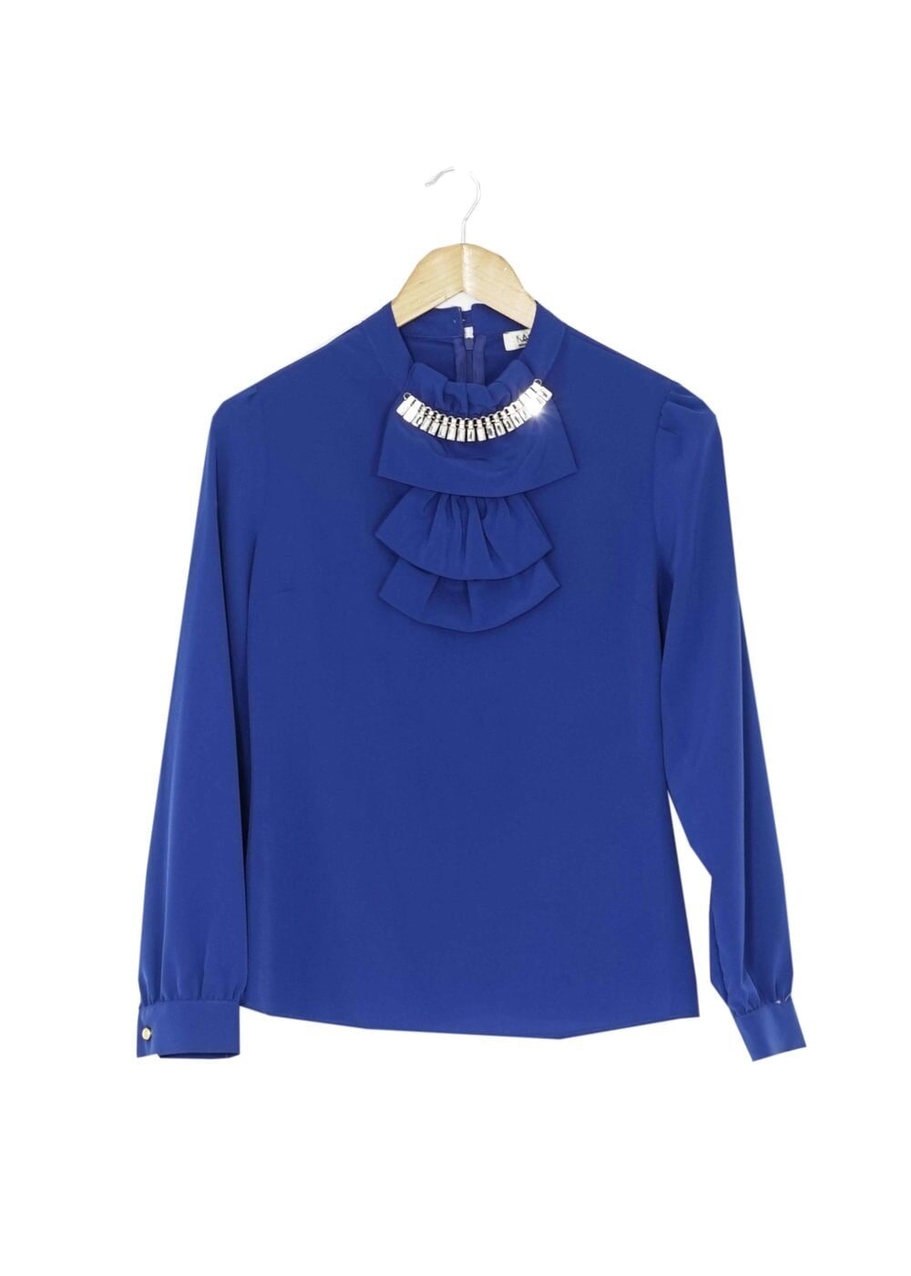 Vêtements hijab BLEU MARINE BLOUSE DÉTAIL COL 5571