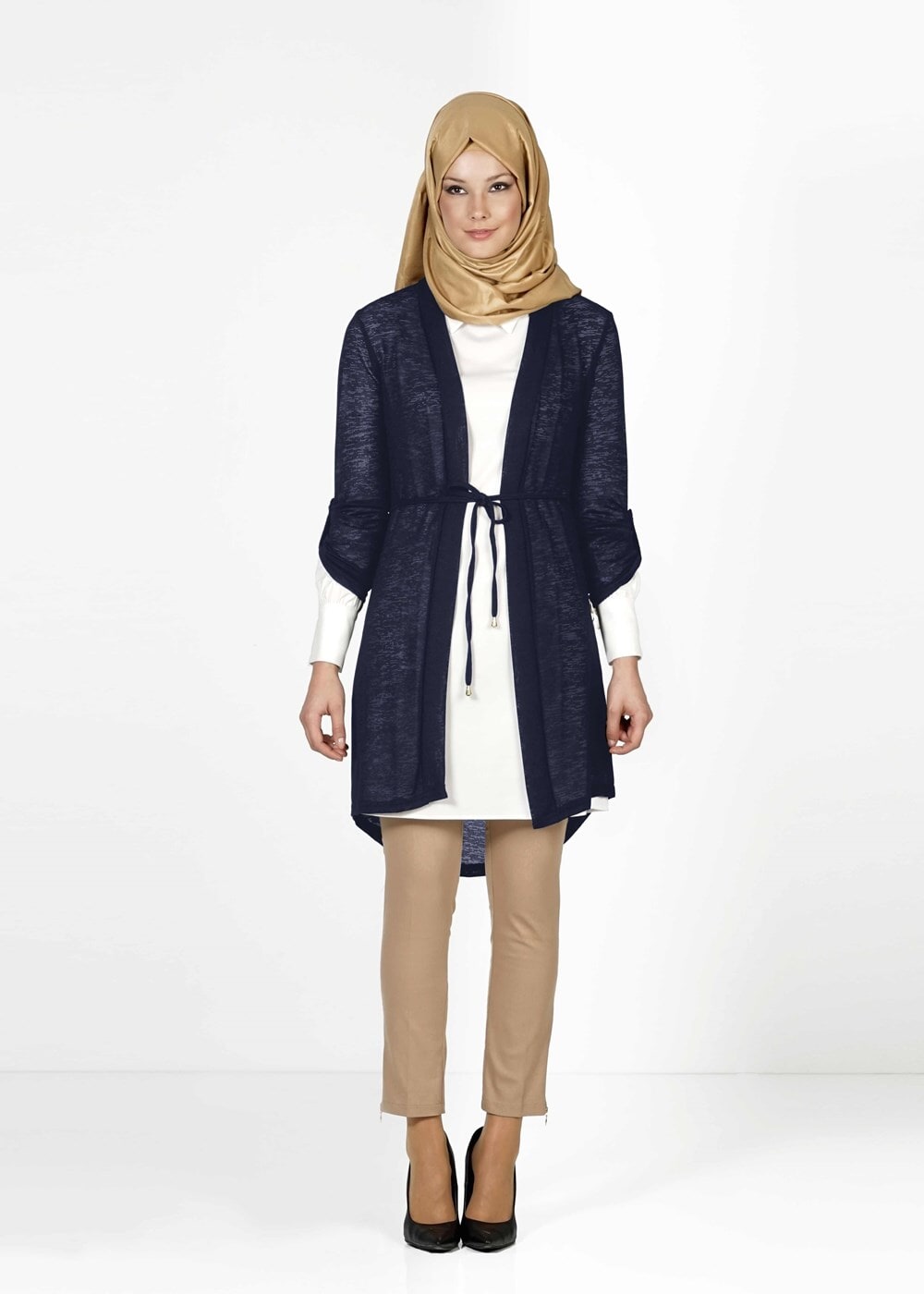 Tesettür giyim LACİVERT 1392 HIRKA