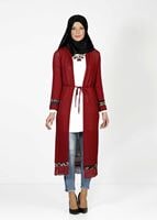 Tesettür giyim BORDO 1396 HIRKA