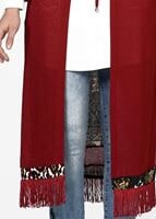 Tesettür giyim BORDO 1396 HIRKA