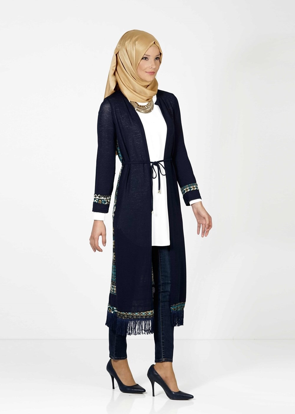 Tesettür giyim LACİVERT 1396 HIRKA