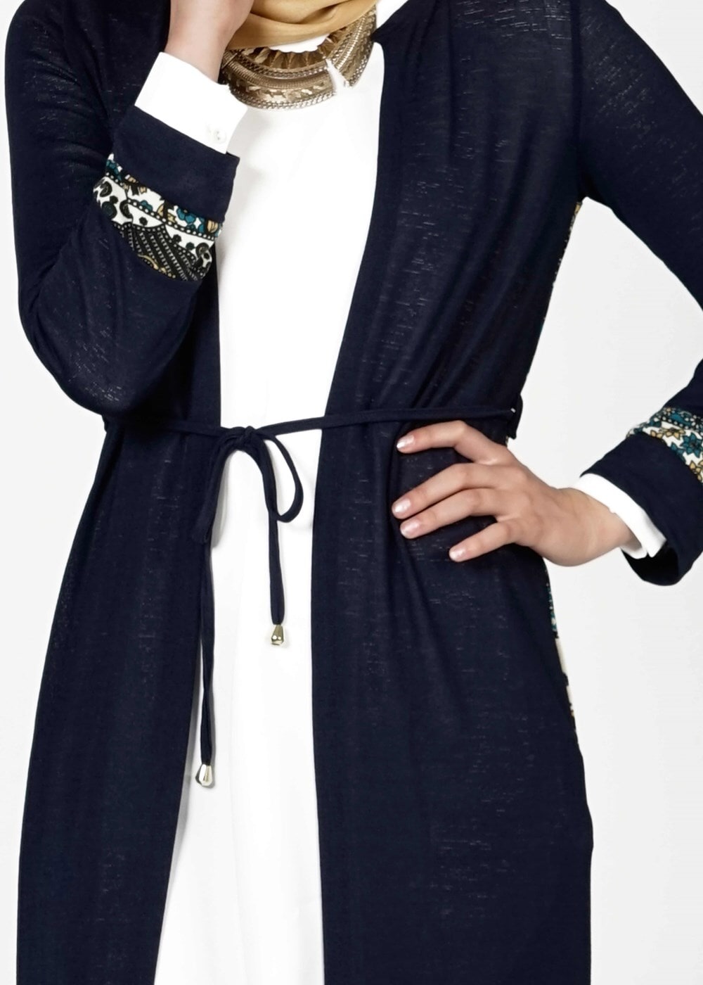 Tesettür giyim LACİVERT 1396 HIRKA