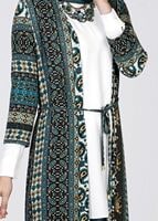 Tesettür giyim MAVİ 1452 HIRKA