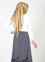 Tesettür giyim LACİVERT 4200 ETEK