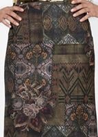 Tesettür giyim YEŞİL 3488-2 ETEK