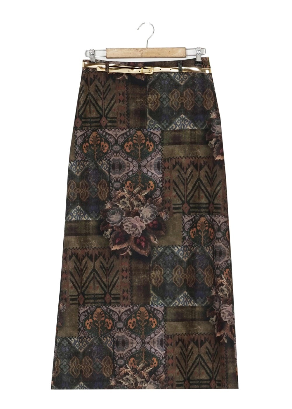 Tesettür giyim YEŞİL 3488-2 ETEK