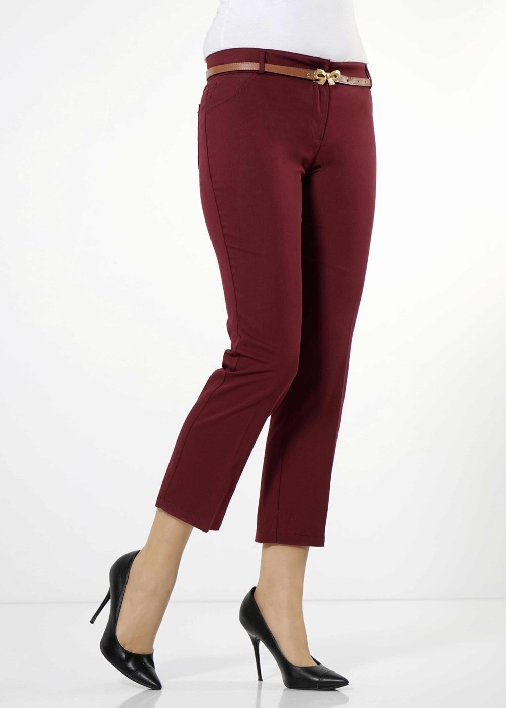 Tesettür giyim BORDO KLASİK PANTOLON 4515 