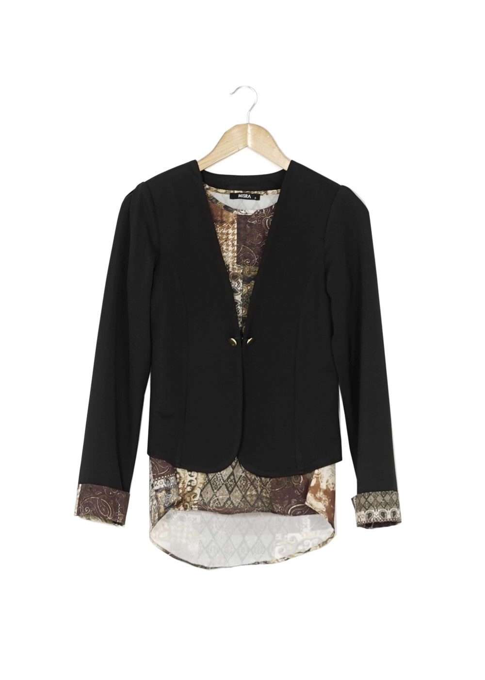 Tesettür giyim SİYAH 6585 CEKET & BLUZ