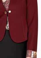 Tesettür giyim BORDO 6585 CEKET & BLUZ