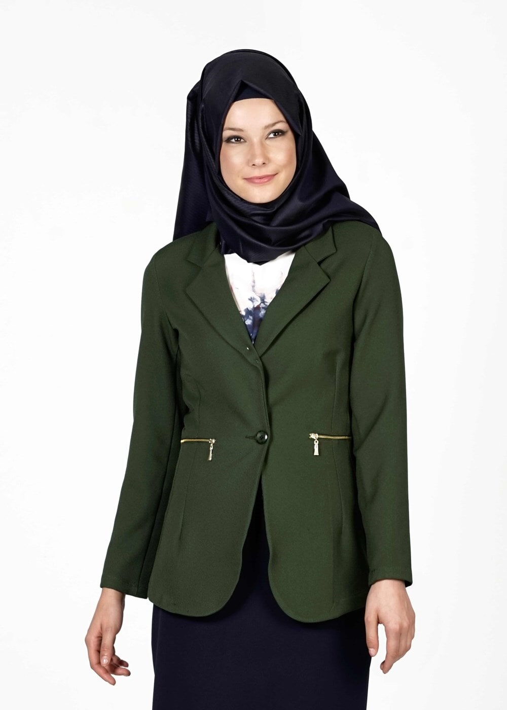 Tesettür giyim HAKİ 6594 CEKET