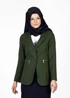 Tesettür giyim HAKİ 6594 CEKET