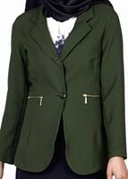 Tesettür giyim HAKİ 6594 CEKET