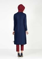 Tesettür giyim LACİVERT BASIC TUNİK 4334 