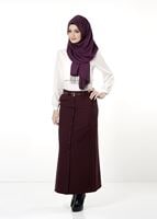 Tesettür giyim BORDO 394 ETEK