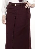 Tesettür giyim BORDO 394 ETEK