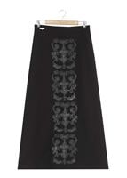 Tesettür giyim SİYAH DESENLİ ETEK 397 