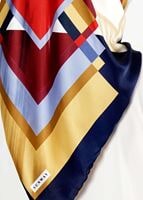 Tesettür giyim LACİVERT T 27618 Geometrik Desenli Eşarp