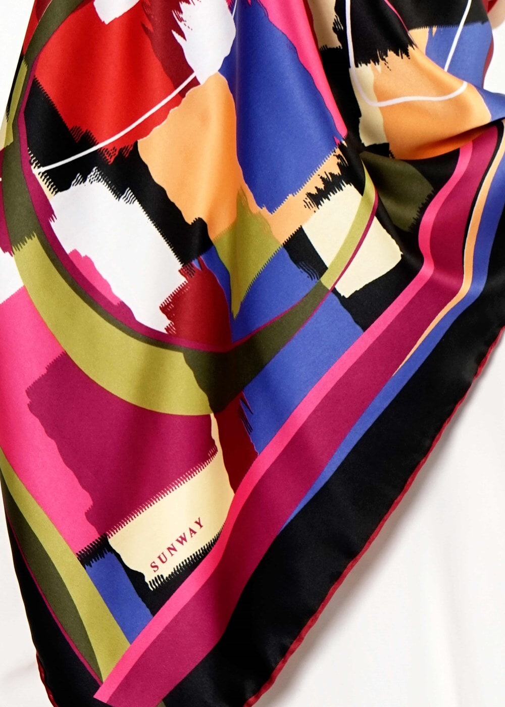 Tesettür giyim SİYAH T 27619 Geometrik Desen Eşarp