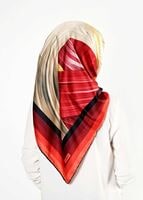 Tesettür giyim VİZON T 27623 Karışık Desenli Eşarp