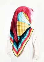 Tesettür giyim FUŞYA T 27623 Karışık Desenli Eşarp