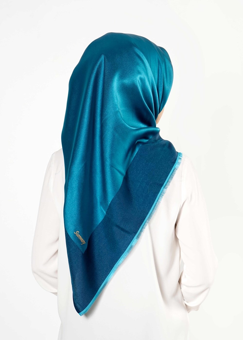 Tesettür giyim MAVİ T 27628 Düz Renk Eşarp