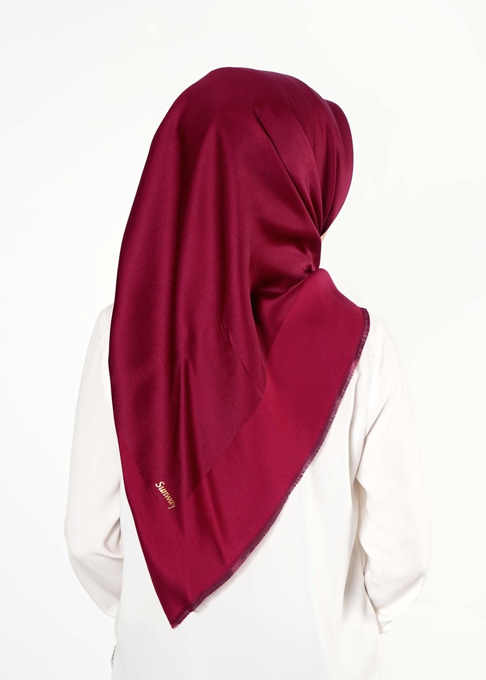 Vêtements hijab ROUGE BORDEAUX T 27628 Düz Renk Eşarp