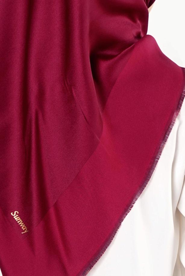 Vêtements hijab ROUGE BORDEAUX T 27628 Düz Renk Eşarp - TRENDTESETTÜR