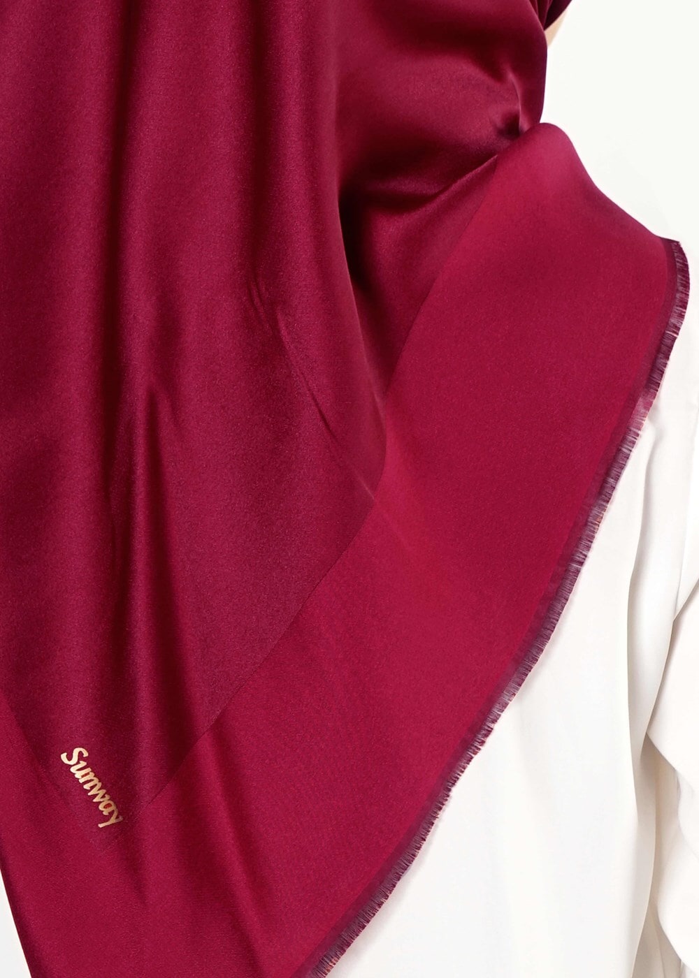 Vêtements hijab ROUGE BORDEAUX T 27628 Düz Renk Eşarp