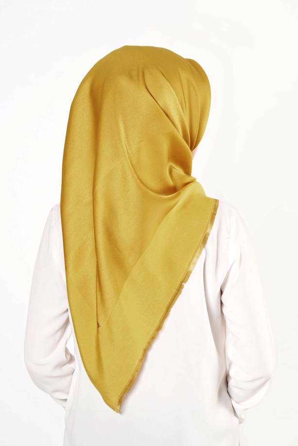 Vêtements hijab VERT T 27628 Düz Renk Eşarp - TRENDTESETTÜR