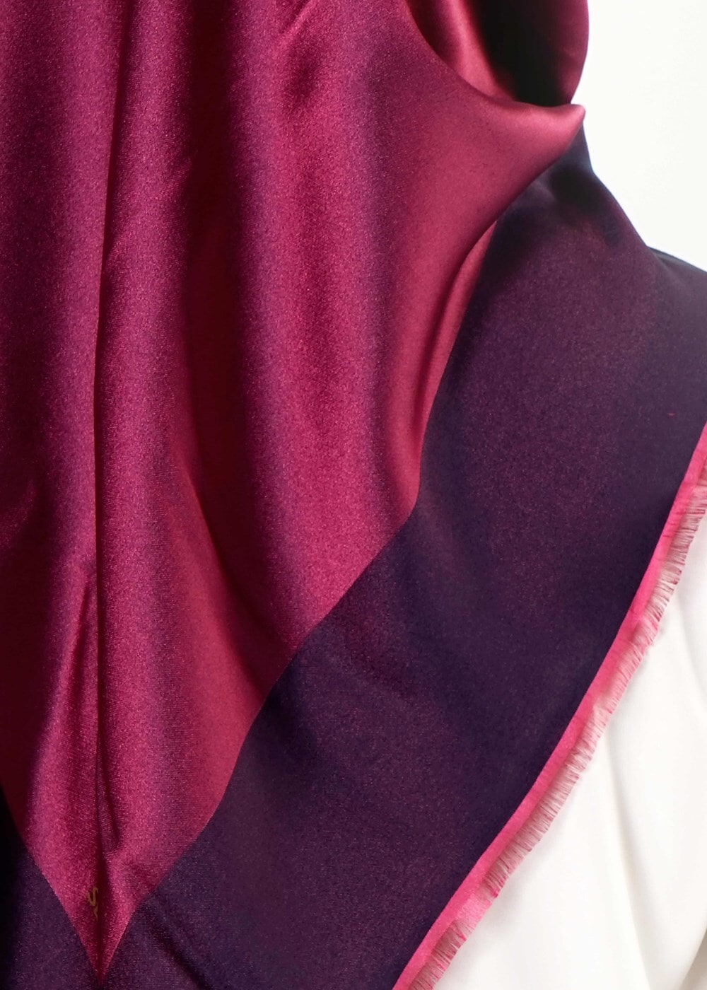 Tesettür giyim FUŞYA T 27628 Düz Renk Eşarp