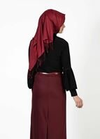 Tesettür giyim BORDO 1246 ETEK