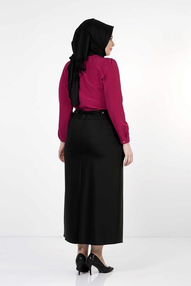 Tesettür giyim SİYAH 1251 ETEK - TRENDTESETTÜR