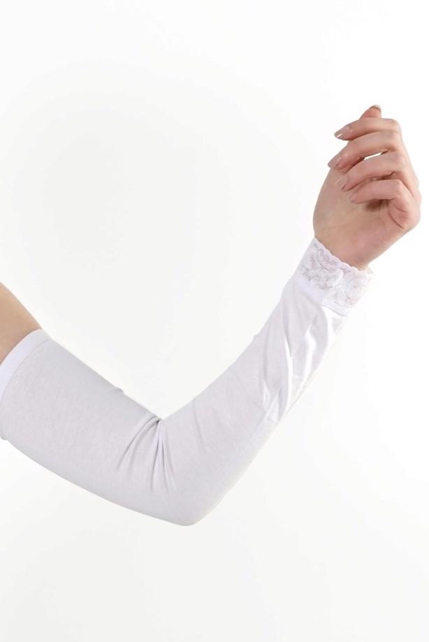 Vêtements hijab BLANC MANCHES À LACETS 30055 - TRENDTESETTÜR