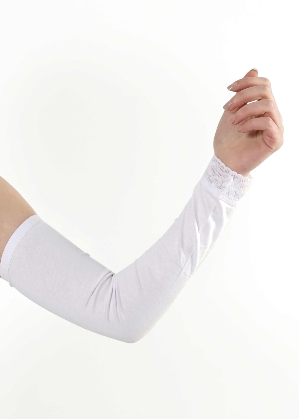 Vêtements hijab BLANC MANCHES À LACETS 30055