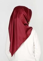 Tesettür giyim BORDO T 27600 Düz Renkli Eşarp