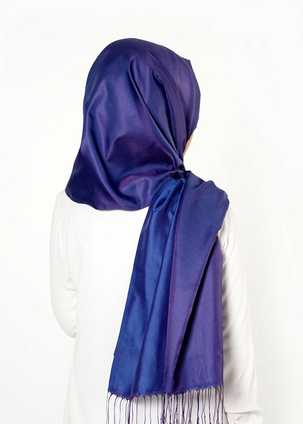 Tesettür giyim LACİVERT T 28013 Polo İpeksi Şal