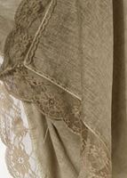 Tesettür giyim HAKİ T 7505-1 Koton Dantel Şal