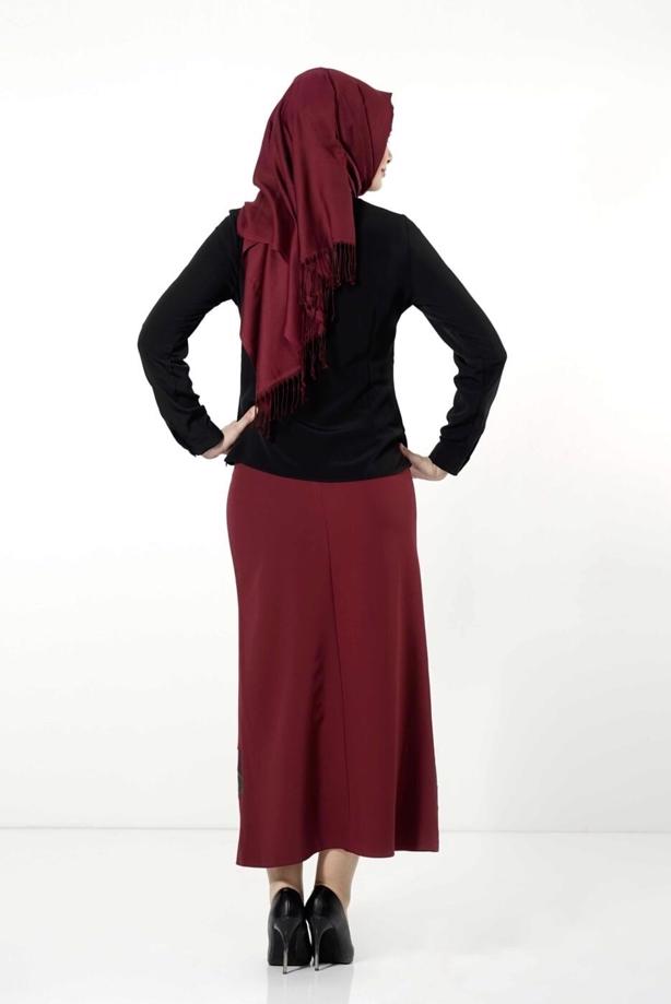 Vêtements hijab  HIDDEN BUTTONED BLOUSE 8638 - TRENDTESETTÜR