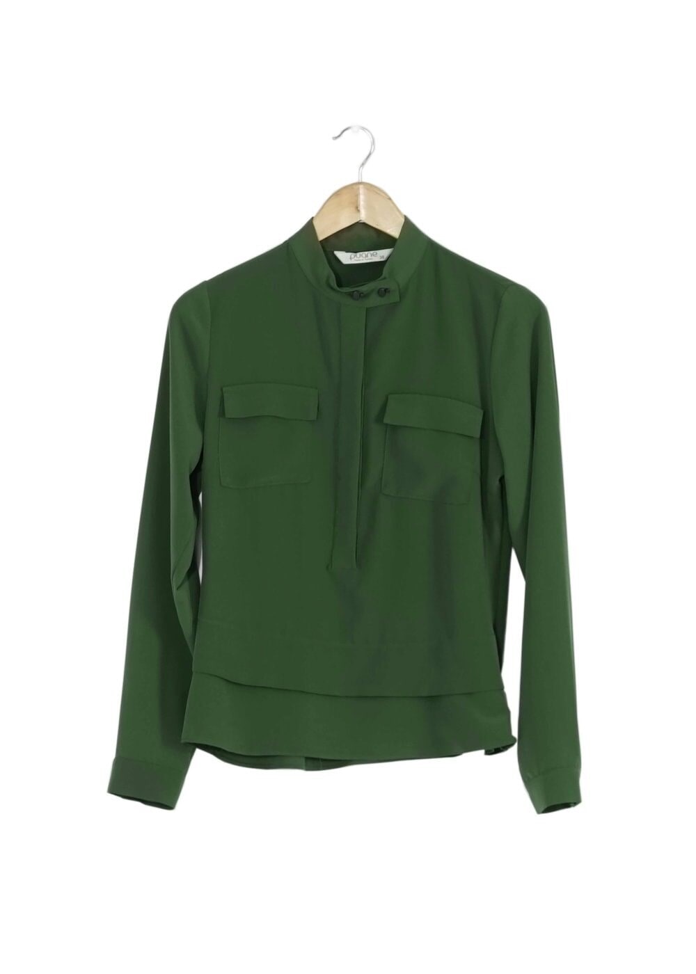 Vêtements hijab VERT CHEMISIER À BOUTONNÉ 8638 