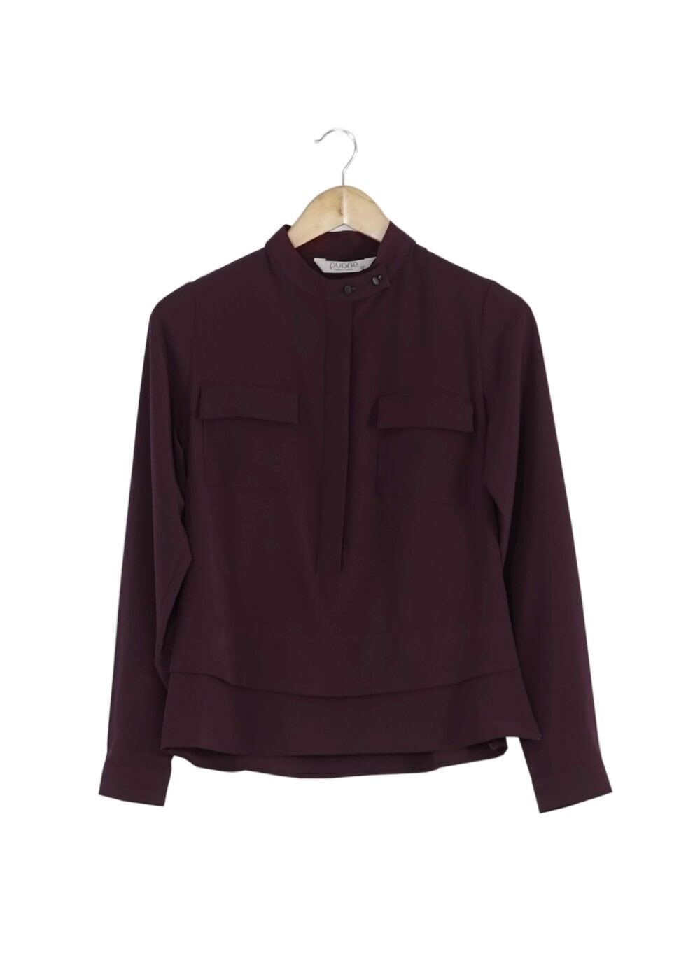 Vêtements hijab ROUGE BORDEAUX CHEMISIER À BOUTONNÉ 8638 