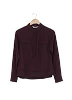 Vêtements hijab ROUGE BORDEAUX CHEMISIER À BOUTONNÉ 8638 